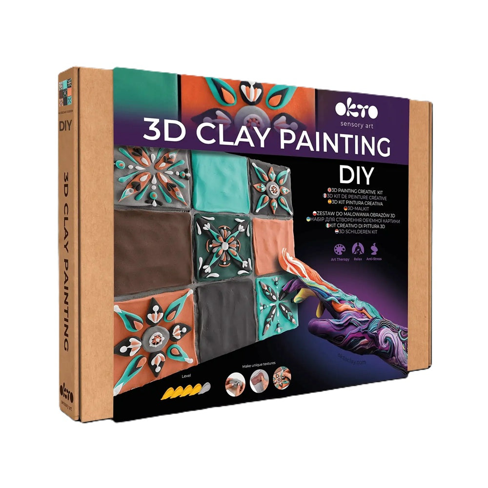 Set creativ de modelaj 3D OKTO Mudejar Fusion, Air Clay, 14 ani+