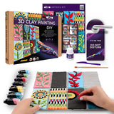 Set creativ de modelaj 3D OKTO Patchwork Garden, Air Clay, 14 ani+