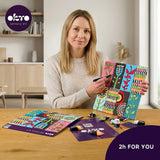 Set creativ de modelaj 3D OKTO Patchwork Garden, Air Clay, 14 ani+