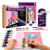 Set creativ de modelaj 3D OKTO Pink Morning, Air Clay, 14 ani+