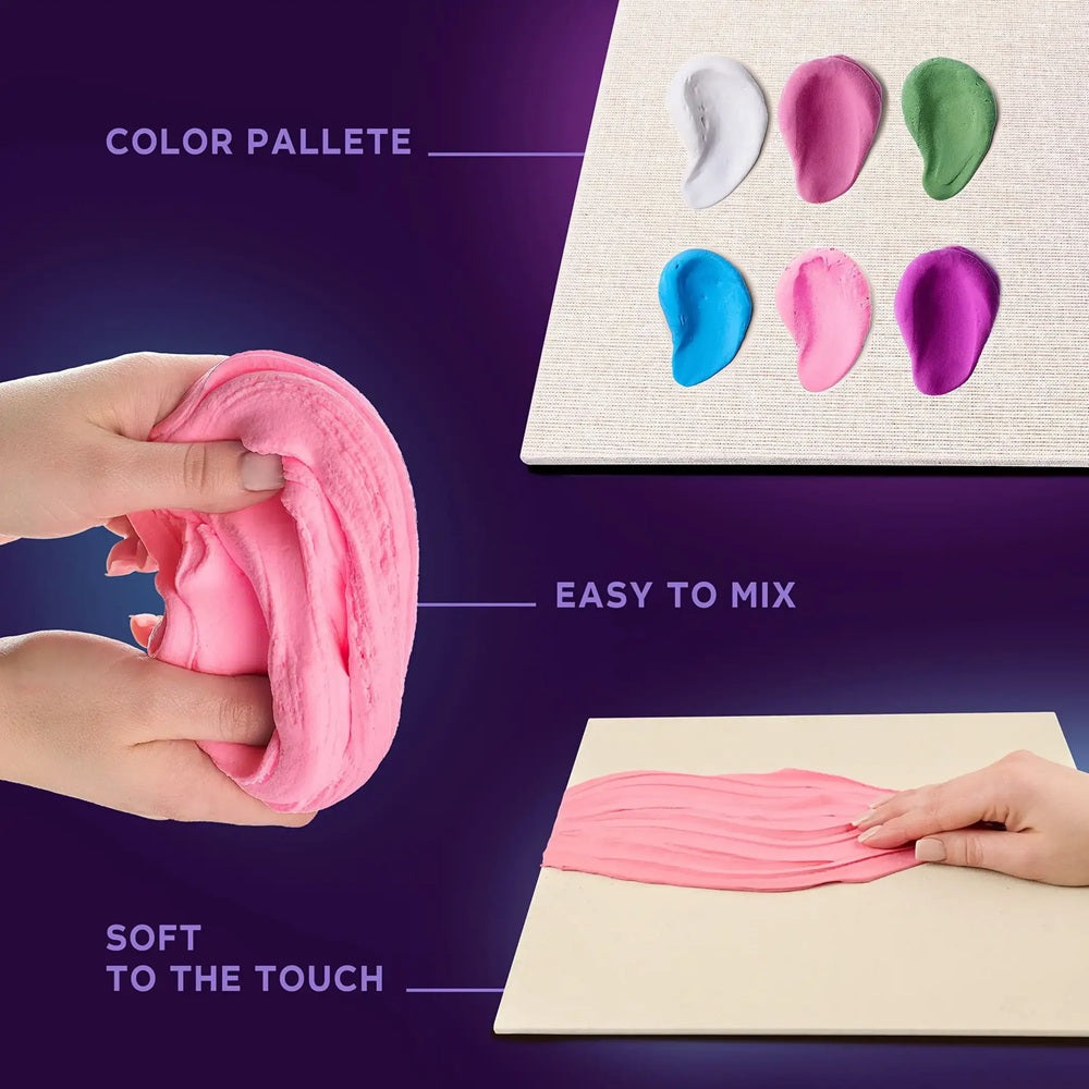 Set creativ de modelaj 3D OKTO Pink Morning, Air Clay, 14 ani+