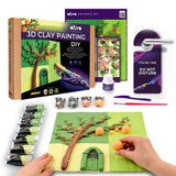 Set creativ de modelaj 3D OKTO Orange Siesta, Air Clay, 14 ani+