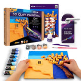 Set creativ de modelaj 3D OKTO Golden Afternoon, Air Clay, 14 ani+
