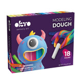 Set de plastilină pentru modelaj OKTO, 18 culori, 270 g, 3 ani+