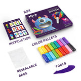 Set de plastilină pentru modelaj OKTO, 18 culori, 270 g, 3 ani+