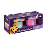 Set de plastilină pentru modelaj OKTO, 6 culori în 2 recipiente, 200 g, 3 ani+