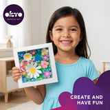 Set creativ de modelaj 3D OKTO Wildflowers, Air Clay, 15 × 15 cm, 5 ani+