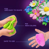 Set creativ de modelaj 3D OKTO Wildflowers, Air Clay, 15 × 15 cm, 5 ani+