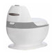 Olita educativa, FreeON, Trainer, Minitoaleta, Cu spatiu pentru hartie/servetele, Cu sunet realist de tras apa, Pana la 25 kg, 3 ani+, White/Grey