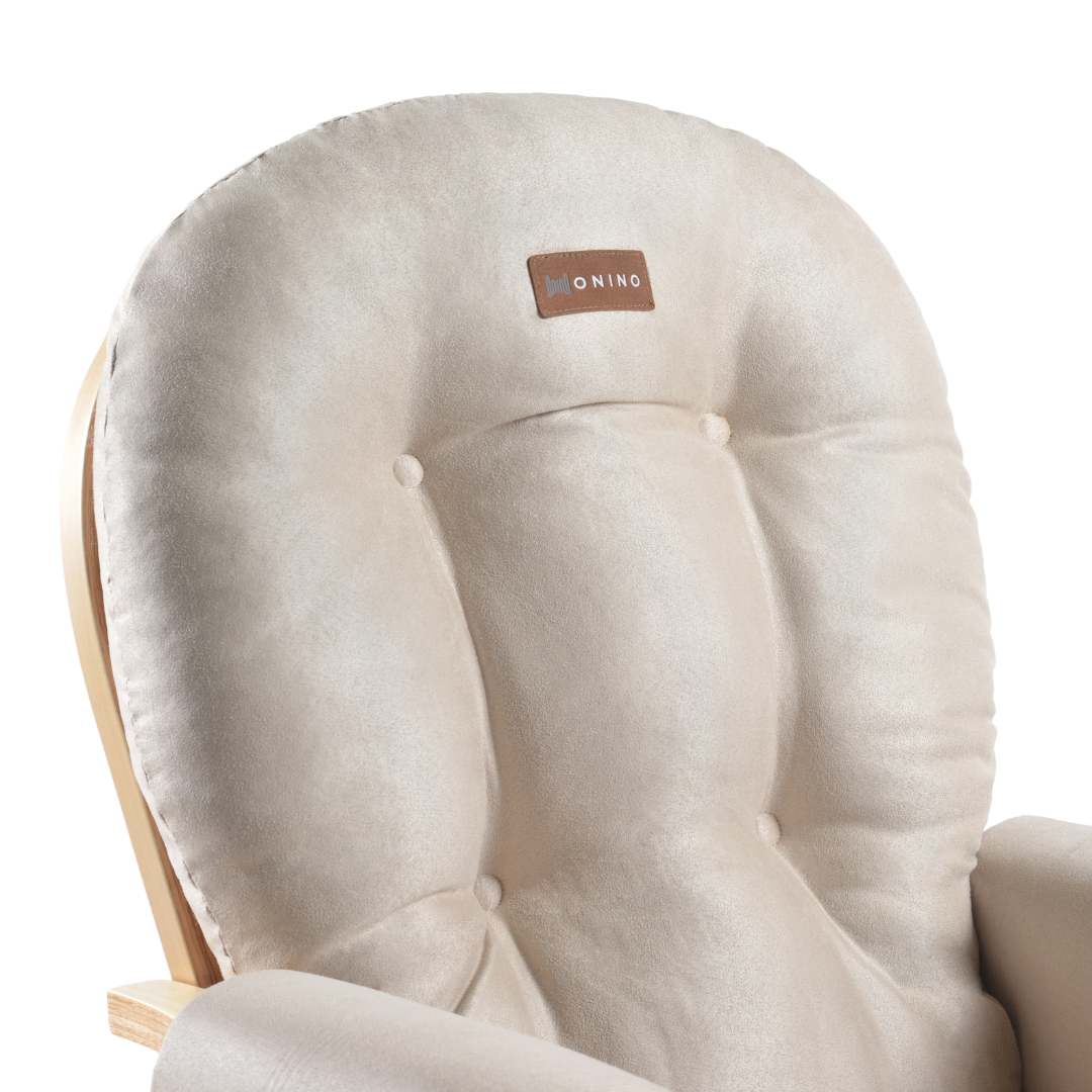 ONINO - Fotoliu reglabil pentru alaptare, cu suport de picioare inclus, CALM.me, Natural Beige - gogobaby.ro