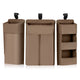 Organizator multifunctional, Lionelo, Sidepocket L, 58x11x58 cm, 3 parti independente cu multiple buzunare, Universal, Constructie ranforsata, Bej
