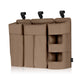 Organizator multifunctional, Lionelo, Sidepocket L, 58x11x58 cm, 3 parti independente cu multiple buzunare, Universal, Constructie ranforsata, Bej