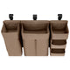 Organizator multifunctional, Lionelo, Sidepocket L, 58x11x58 cm, 3 parti independente cu multiple buzunare, Universal, Constructie ranforsata, Bej