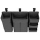 Organizator multifunctional, Lionelo, Sidepocket L, 58x11x58 cm, 3 parti independente cu multiple buzunare, Universal, Constructie ranforsata, Gri