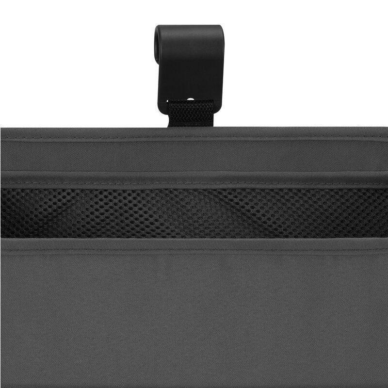 Organizator multifunctional, Lionelo, Sidepocket L, 58x11x58 cm, 3 parti independente cu multiple buzunare, Universal, Constructie ranforsata, Gri