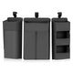 Organizator multifunctional, Lionelo, Sidepocket L, 58x11x58 cm, 3 parti independente cu multiple buzunare, Universal, Constructie ranforsata, Gri