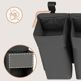 Organizator multifunctional, Lionelo, Sidepocket L, 58x11x58 cm, 3 parti independente cu multiple buzunare, Universal, Constructie ranforsata, Gri