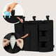 Organizator multifunctional, Lionelo, Sidepocket L, 58x11x58 cm, 3 parti independente cu multiple buzunare, Universal, Constructie ranforsata, Negru