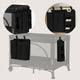 Organizator multifunctional, Lionelo, Sidepocket L, 58x11x58 cm, 3 parti independente cu multiple buzunare, Universal, Constructie ranforsata, Negru