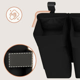 Organizator multifunctional, Lionelo, Sidepocket L, 58x11x58 cm, 3 parti independente cu multiple buzunare, Universal, Constructie ranforsata, Negru