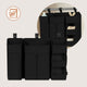 Organizator multifunctional, Lionelo, Sidepocket L, 58x11x58 cm, 3 parti independente cu multiple buzunare, Universal, Constructie ranforsata, Negru