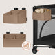 Organizator multifunctional, Lionelo, Sidepocket S, 26x12x15 cm, 2 compartimente, Universal, Constructie ranforsata, Bej