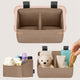 Organizator multifunctional, Lionelo, Sidepocket S, 26x12x15 cm, 2 compartimente, Universal, Constructie ranforsata, Bej