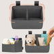 Organizator multifunctional, Lionelo, Sidepocket S, 26x12x15 cm, 2 compartimente, Universal, Constructie ranforsata, Gri