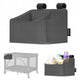 Organizator multifunctional, Lionelo, Sidepocket S, 26x12x15 cm, 2 compartimente, Universal, Constructie ranforsata, Gri