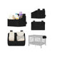 Organizator multifunctional, Lionelo, Sidepocket S, 26x12x15 cm, 2 compartimente, Universal, Constructie ranforsata, Negru