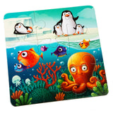 Puzzle pentru copii 3in1, 3 Ani+, Puzzlika - Animalutele preferate