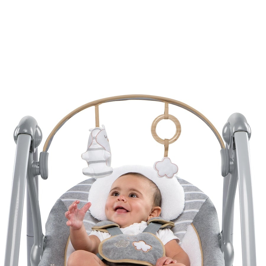 Ingenuity - Leagan portabil Swing 'n Go Portable Swing™ - Bella Teddy™ - gogobaby.ro