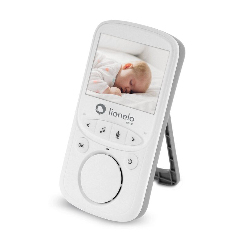 Video monitor, Lionelo, Babyline 5.1, Wireless, Cu 8 cantece de leagan, Cu doua camere independente, Mod nocturn, Utilizare 24 h fara incarcare, Alb