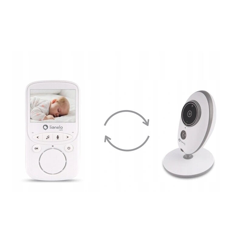 Video monitor, Lionelo, Babyline 5.1, Wireless, Cu 8 cantece de leagan, Cu doua camere independente, Mod nocturn, Utilizare 24 h fara incarcare, Alb - gogobaby.ro
