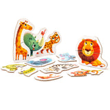 Puzzle pentru copii, 2 Ani+, Puzzlika - Animalutele Africane
