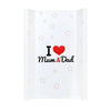 Saltea de infasat, New Baby, 50x70, Atasabila la patut, Fara substante nocive, 0 luni+, I love mum and dad