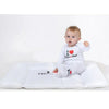 Saltea de infasat, New Baby, 50x70, Atasabila la patut, Fara substante nocive, 0 luni+, I love mum and dad