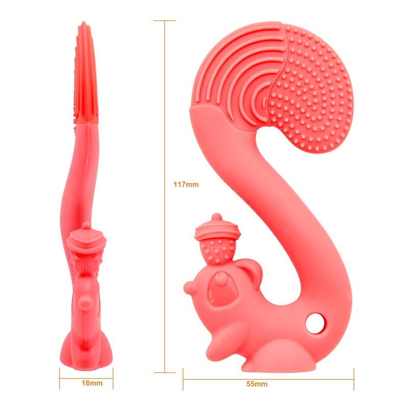 INEL GINGIVAL DIN SILICON, MOMBELLA - VEVERITA ALBASTRA - gogobaby.ro