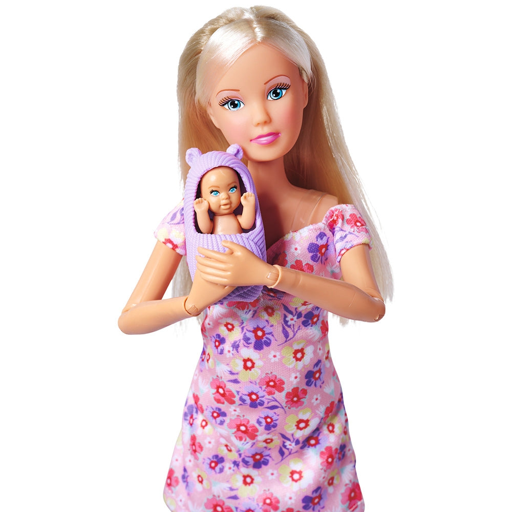 Papusa Simba Steffi Love Hello Baby 29 cm cu accesorii - gogobaby.ro