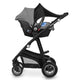Parasolar, Lionelo, Pentru carucior, Material textil, Cu protectie UPF 50+, 53 x 51 cm, Negru