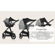 Parasolar, Lionelo, Pentru carucior, Material textil, Cu protectie UPF 50+, 53 x 51 cm, Negru