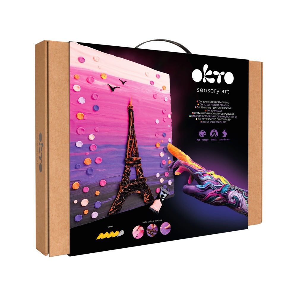 Set pictura 3D cu argila usoara, 30*40cm - Paris