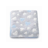 Paturica bebe, New Baby, 80x90 cm, Pufoasa, Blue Heart