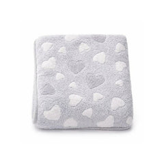 Paturica bebe, New Baby, 80x90 cm, Pufoasa, Grey Heart