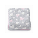 Paturica bebe, New Baby, 80x90 cm, Pufoasa, Pink Heart