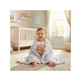 Paturica bebe, New Baby, 80x90 cm, Pufoasa, Pink Heart