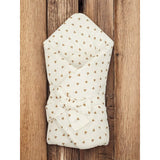 Paturica de infasat, New Baby, Din muselina, Cu inchidere cu panglica, Dimensiune 75x75 cm, Little Heart