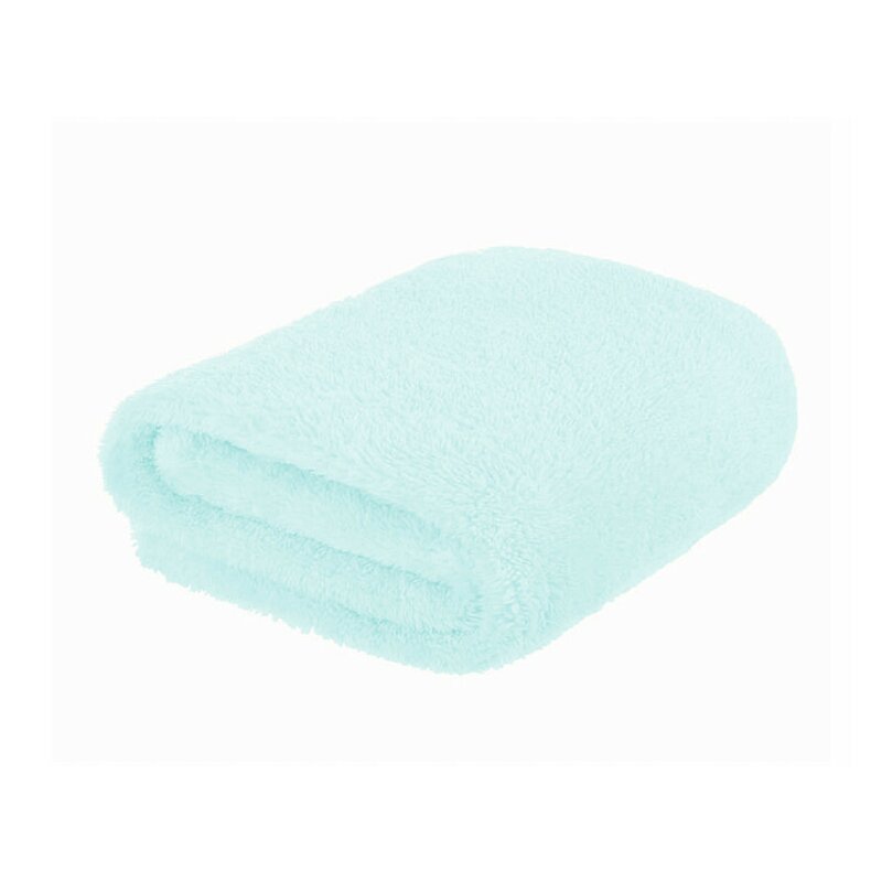 Paturica pufoasa, MimiNu, Pentru copii, Din fleece, 75 x 100 cm, Mint