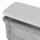 Patut co-sleeper 2 in 1, Feedo, Pliabil, Reglabil in 5 pozitii, Cu laterala detasabila, Cu roti, Greutate maxima suportata 9 kg, 0-5 luni, Gri