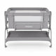 Patut co-sleeper, Feedo, Cu sistem de leganare, Inaltime adjustabila pana la 57-69 cm, sustine pana la 9 kg, 0 luni+ Gri